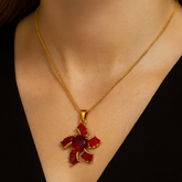 Zircon Pendant-216 (Maroon)